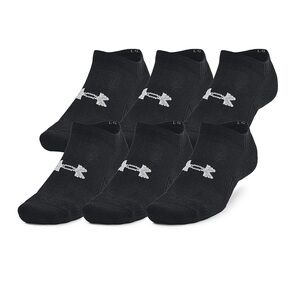 (SOLD) Under Armour Black and White Athletic Ankle Socks - 6 pair